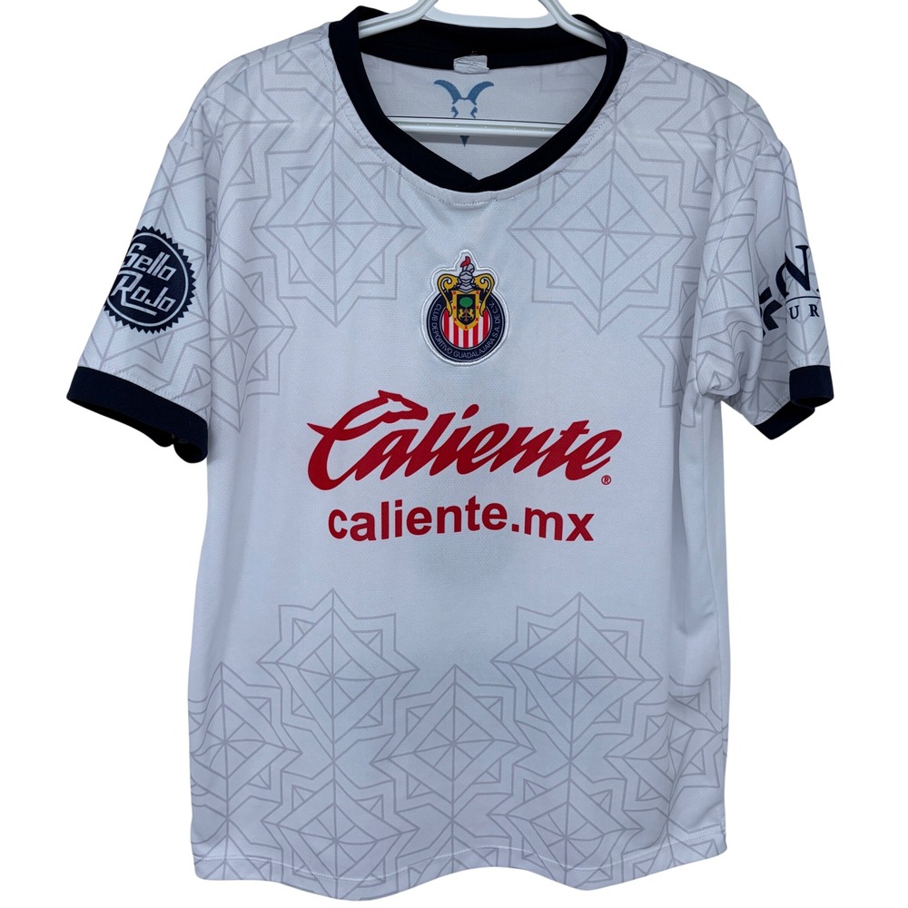 Chivas Soccer Jersey Medium Men's White Futbol Guadalajara‎ Away Sportswear
